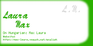 laura max business card